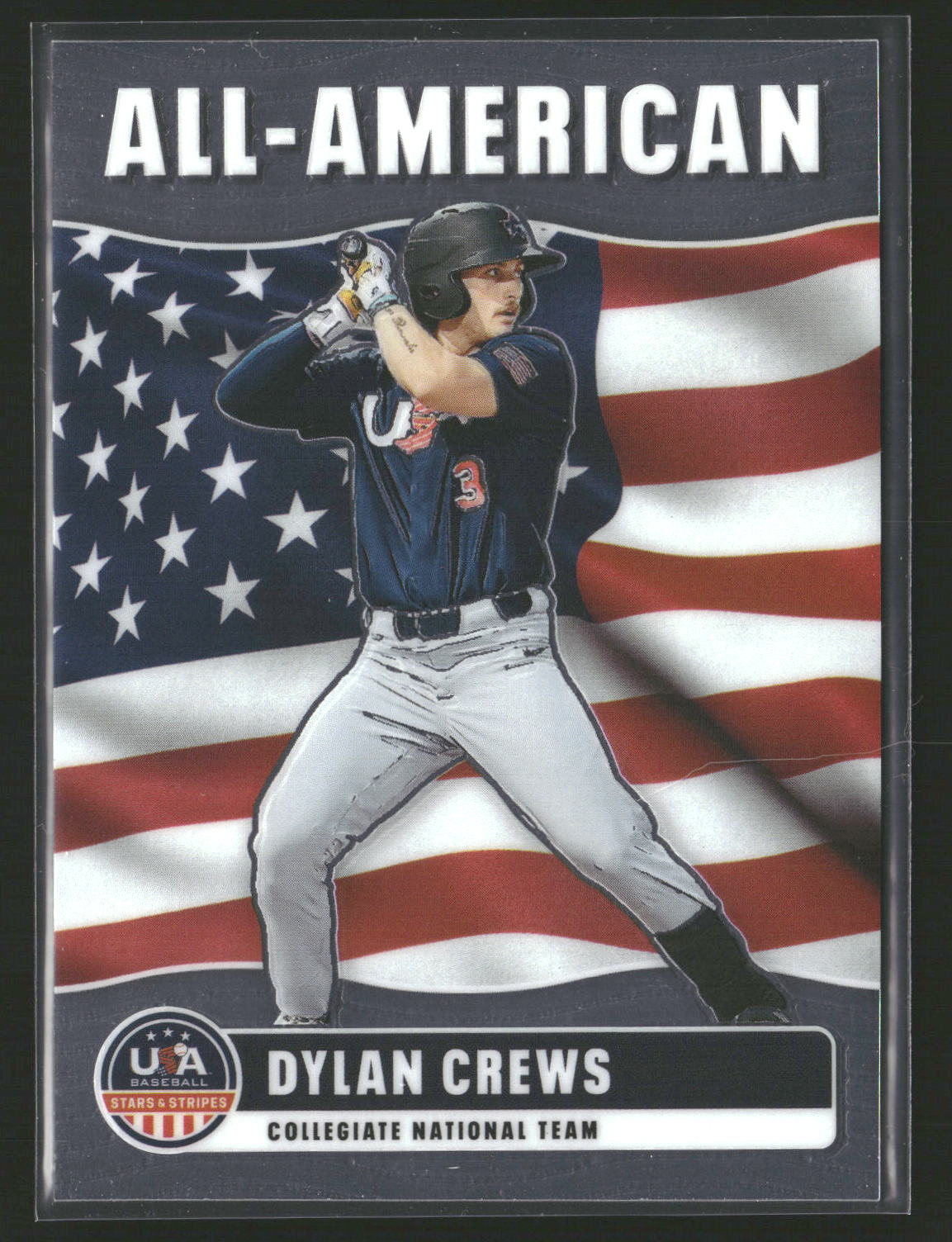 2026 Panini Stars & Stripes Prizm USA Baseball #9 Dylan Crews All-American