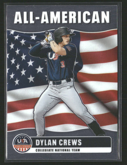 2026 Panini Stars & Stripes Prizm USA Baseball #9 Dylan Crews All-American