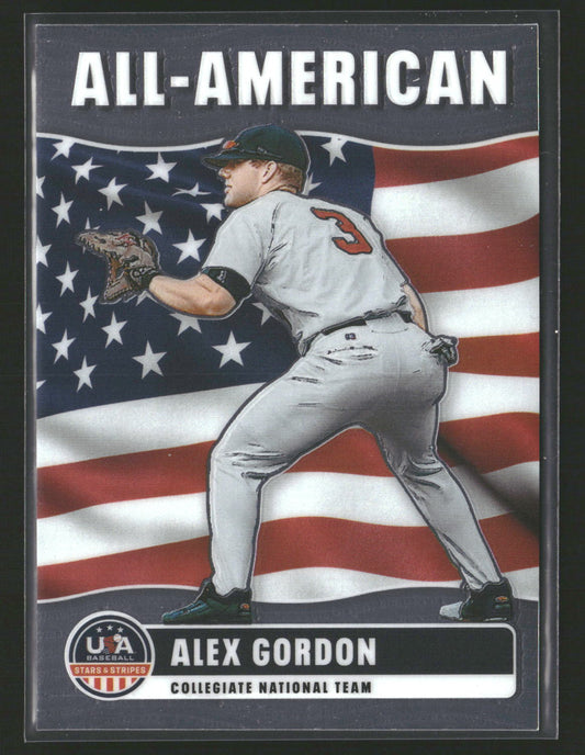 2026 Panini Stars & Stripes Prizm USA Baseball #3 Alex Gordon All-American