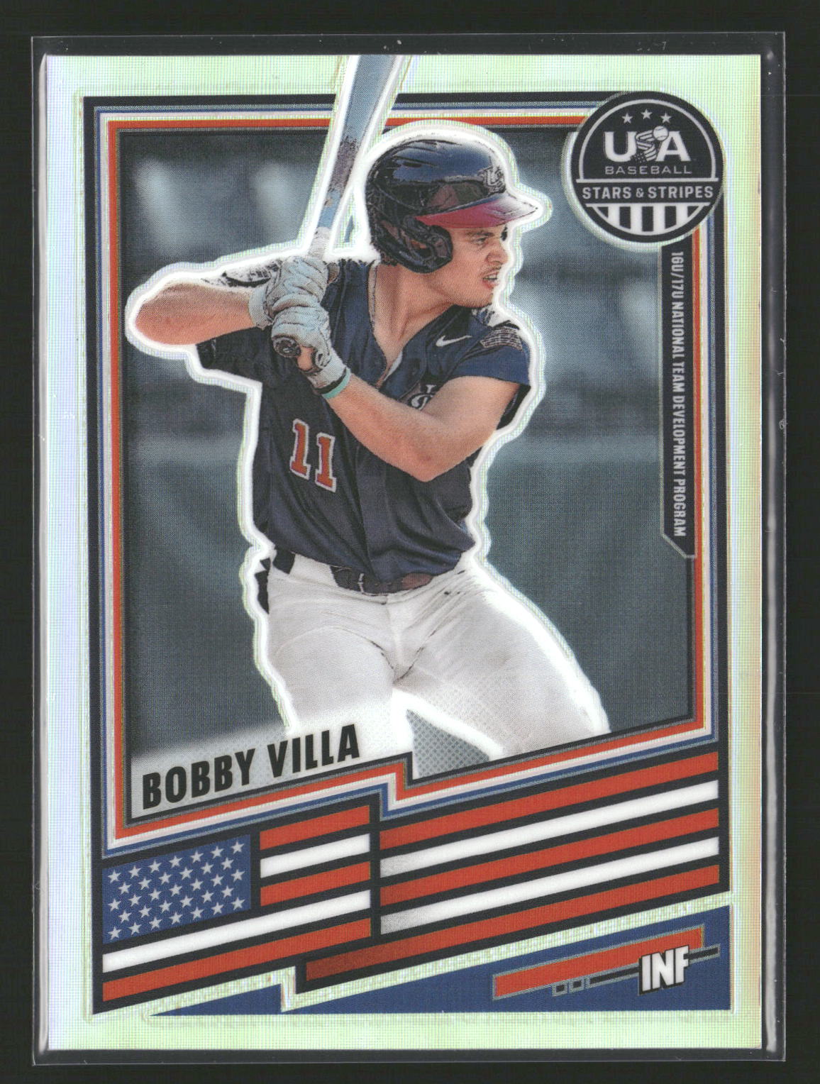2026 Panini Stars & Stripes Prizm USA Baseball #49 Bobby Villa