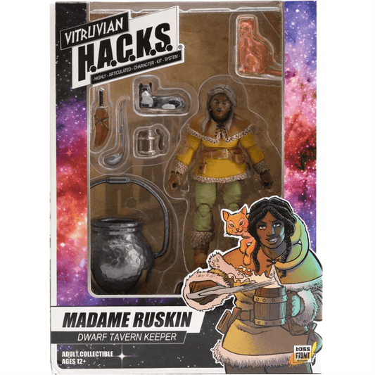 VitruvianH.A.C.K.S.MadameRuskin_DwarfTavern-Art1 - Big Boy Collectiblez